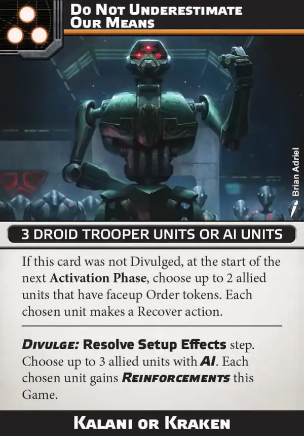 Do Not Underestimate Our Means